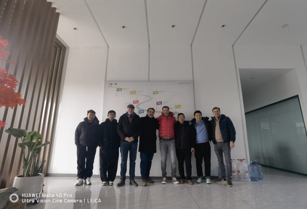 Spanish customers come to the factory to view the shelves