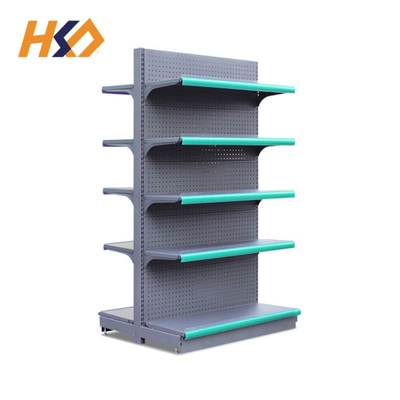 Double Side Supermarket Display Gondola Racking