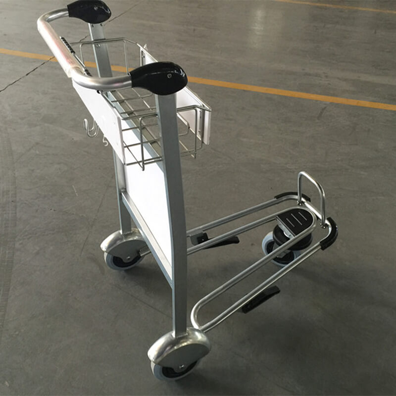Stainless Steel Material Airport Passengers Carry Luggage Trolley