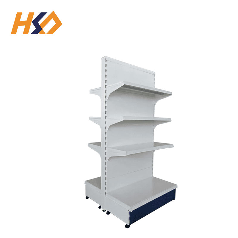 Supermarket Multi-layer Double Side Gondola Shelf