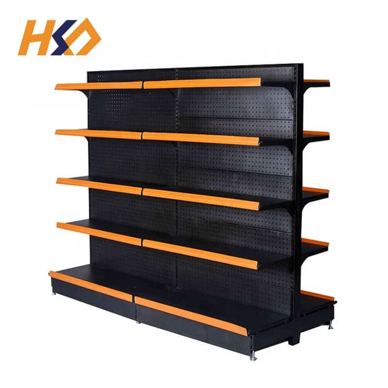 Supermarket Perforated Back Display Shelf