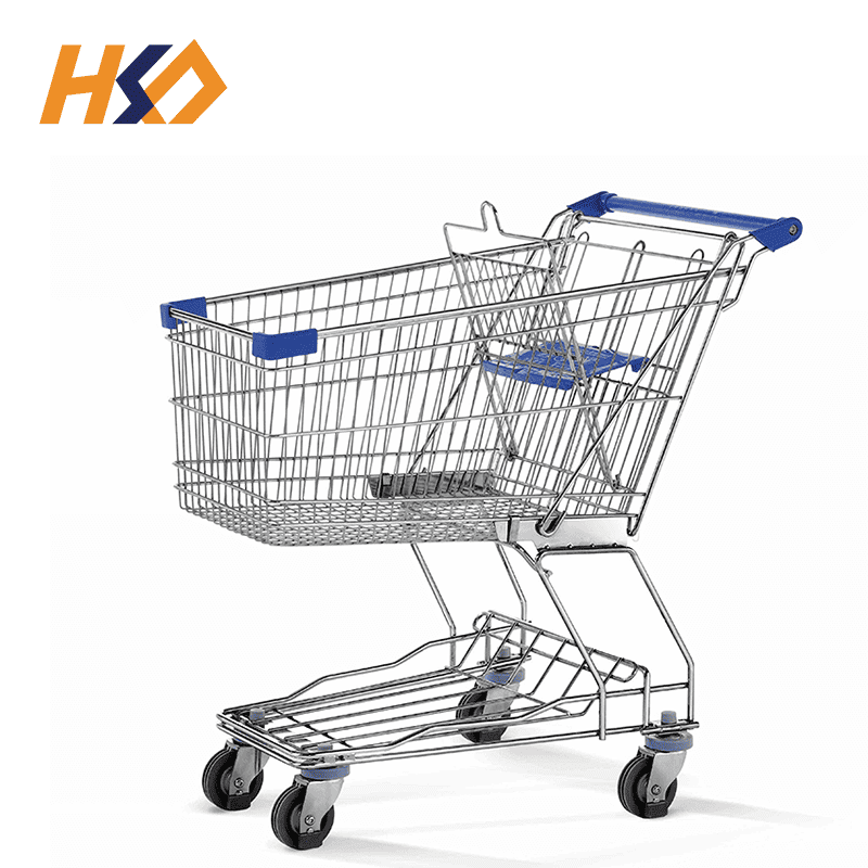 Asian Style Retail Store Large Shopping Carts